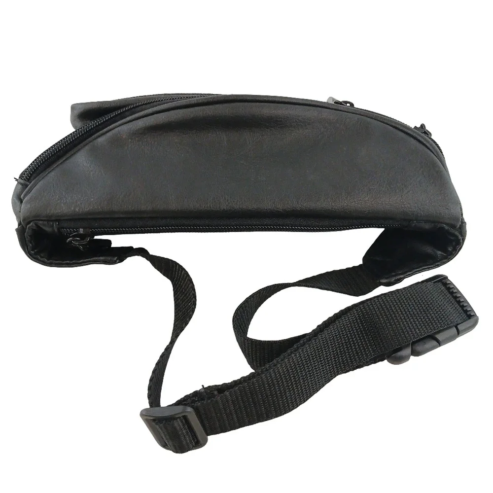 Texas Station Gambling Hall Black Leather Fanny Pack Waist Bag Vintage Promo